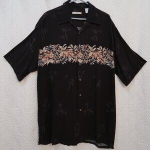 Campia Moda Men's Short Sleeve Button Front Tropical Shirt Size XL